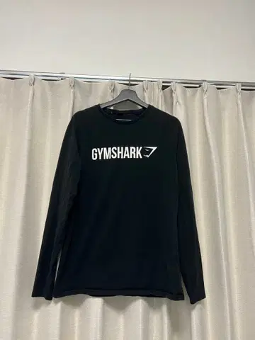 GYMSHARK 남성용 블랙 긴팔 티셔츠 M