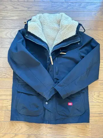 [ Dickies ] 2way 보아 라이너 코트 M 사이즈 블랙 컬러