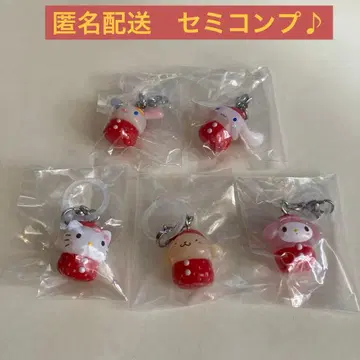 산리오 캐릭터즈 딸기 메지루시 액세서리 세미 컴플리트 세트