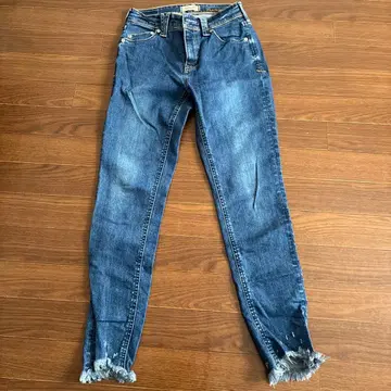 야누크 블루 스키니 데님 25인치