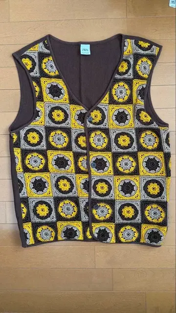 뜨개질 레이스 니트 베스트