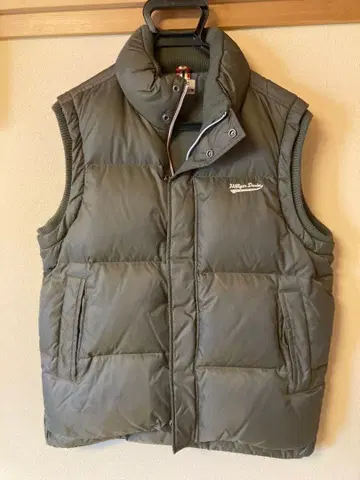 타미힐피거 데님 카키 다운 베스트 M