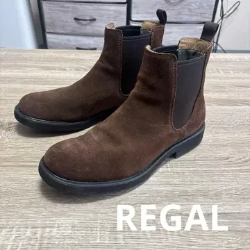 REGAL 사이드 고어 부츠 브라운