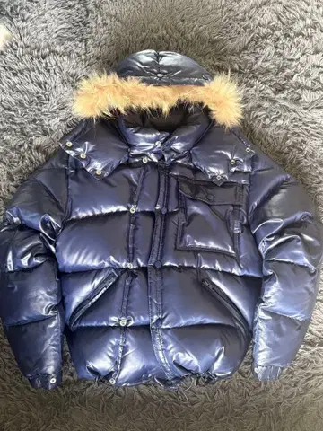 y2k 시크 스타일 짧은 기장 퍼 다운 자켓