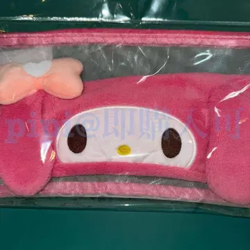 마이멜로디 헤어밴드 메쉬 파우치 원포인트 하트 퓨로