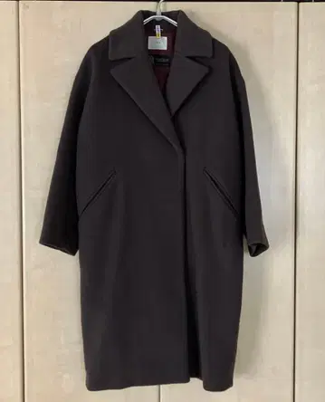 IENA 다크 브라운 롱 코트