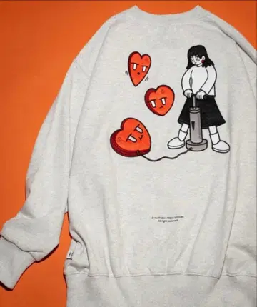 Freak's Store 맨투맨 풍선girl crew sweat 그레이