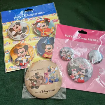 새상품 미키 TOKYO DISNEY RESORT 캔뱃지 세트