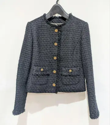 ANAYI 아나이 트위드 노카라 자켓