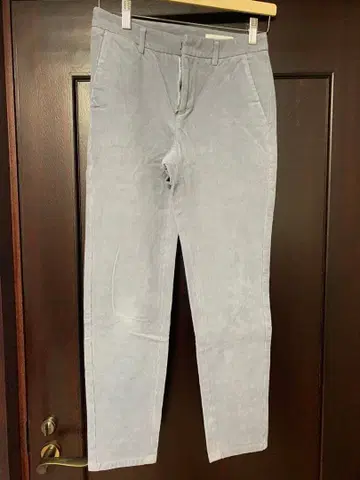 GALERIE VIE 블루 그레이 코듀로이 팬츠