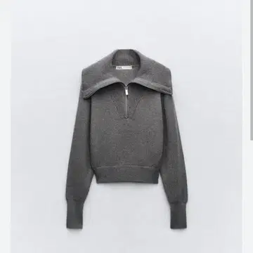 ZARA 지퍼 니트 스웨터