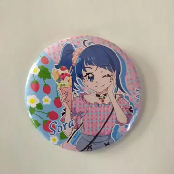 프리티 스토어 한정판 Strawberry 캔뱃지 소라 하레와타루