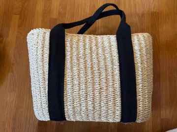 스트로우 뜨개질 디자인 바스켓백