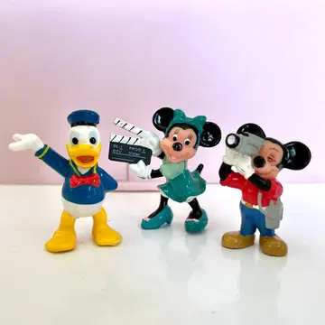 도날드 미니 미키 피규어 3체 세트 디즈니 빈티지