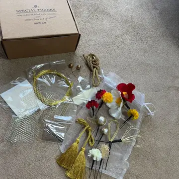 일본 의류 머리 장식 세트