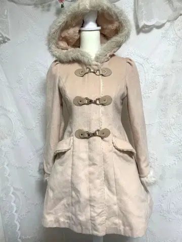 Secret Honey 후드 부착 코트