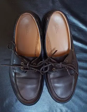 A.P.C. 가죽 로퍼 데크 슈즈 신발 APC