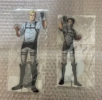 미개봉 진격의 거인 청소 빅 아크릴 스탠드 리바이 엘빈