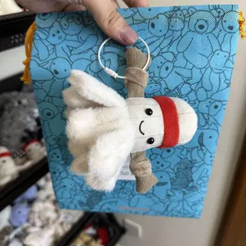 jelly cat 봉제 인형 키링 파란색 캐릭터