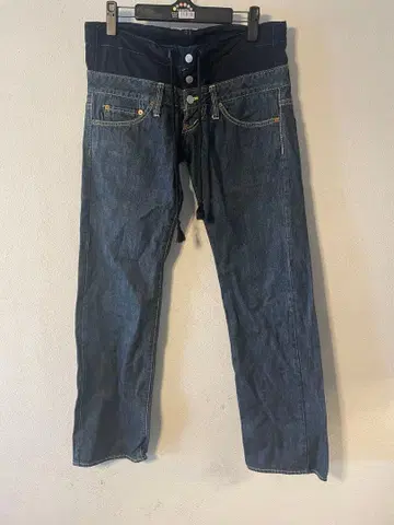 다크 블루 스트레이트 데님 JEANS 미치코 코시노 재팬