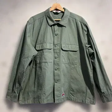 BEN DAVIS 밀리터리 셔츠 벤데이비스 카키 립스탑