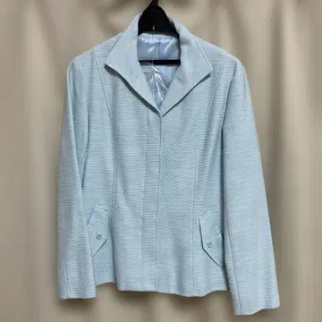 스카이블루 테일러드 자켓 벨트 포함
