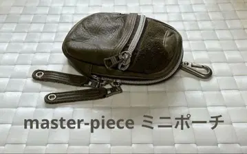 새상품급! master-piece 가죽 미니 파우치