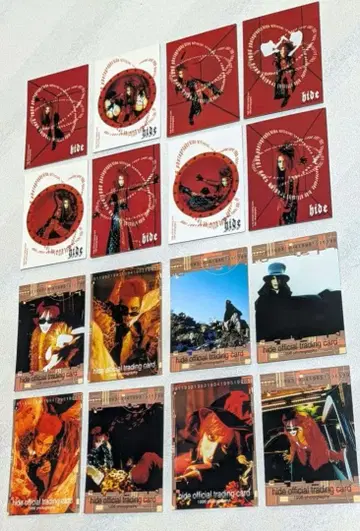 [ 1/4까지의 가격 ] hide 트레이딩 카드 레귤러 트레카 16장