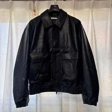 wym ARTIFICIAL GRAIN SHORT BLOUSON