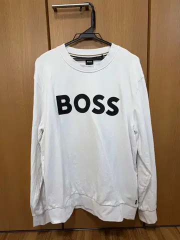 HUGO BOSS 휴고보스 맨투맨 남성용 트레이닝복 화이트