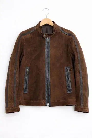 [천연 가죽] dunhill 던힐 스웨이드 느낌 가죽 자켓 브라운 남성용