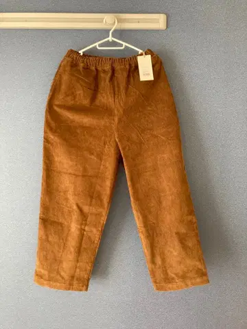 휴일과 시 휴일의 나른한 팬츠 브라운 코듀로이