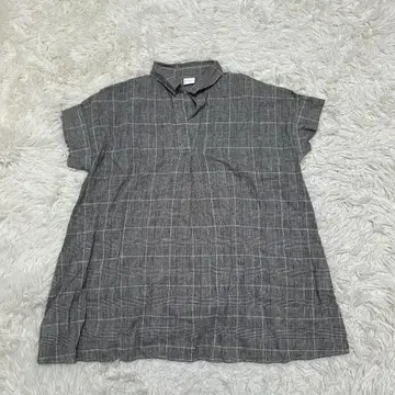 URBAN RESEARCH DOORS 린넨 혼방 체크 셔츠