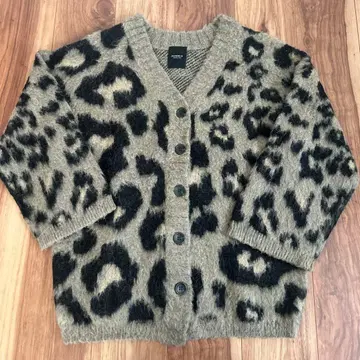 rosebud 로즈버드 레오파드 가디건