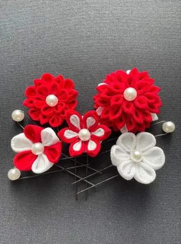 츠마미자이쿠 머리 장식 성인식 졸업식 시치고산 결혼식 하카마 머리 장식