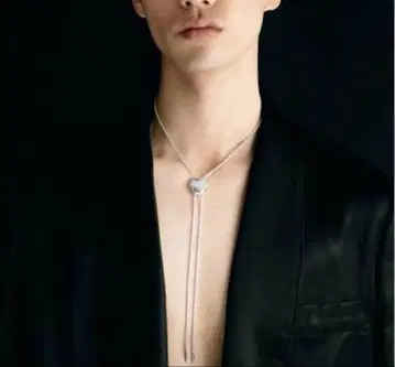 h'eres PEBBLE LOOP TIE 목걸이 루프 타이