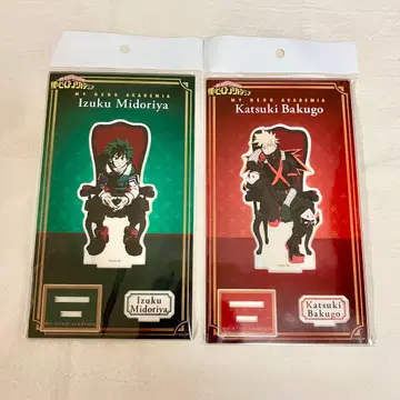 히로아카 히어로 플라자 한정판 바쿠고 & 미도리야 아크릴 스탠드 세트