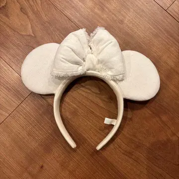 미키 귀 머리띠 프린지 리본 포함