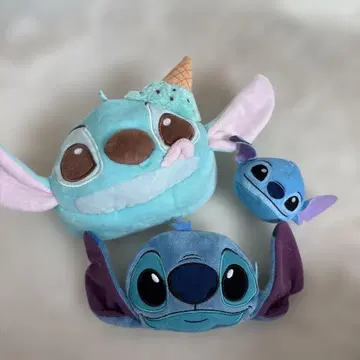 스티치 봉제 인형 세트 파우치 포함