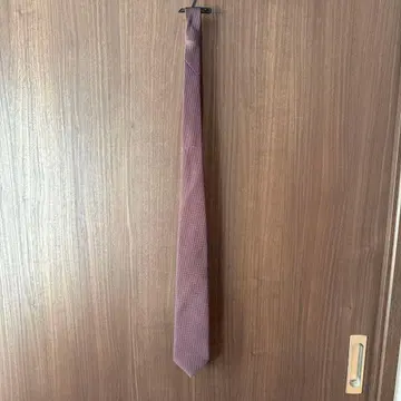 와타쇼 오리모노 넥타이 크림슨 컬러