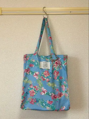 POPPY 아사기니뇨 꽃무늬 토트백