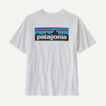 patagonia 로고 프린트 T셔츠 화이트 스테디셀러