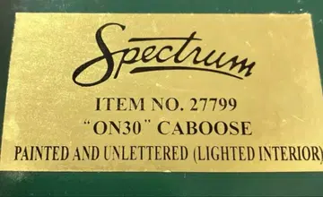 Spectrum ON30 CABOOSE 27799