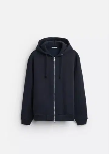 ZARA 다크 네이비 플리스 후드티 L 사이즈