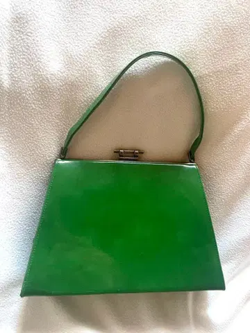 빈티지 그린 핸드백 50년대풍