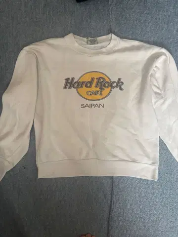 하드 록 카페 사이판 화이트 맨투맨 M