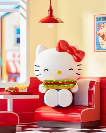 [ Hello Kitty ] MINISO 레트로 레스토랑 시리즈 핫도그