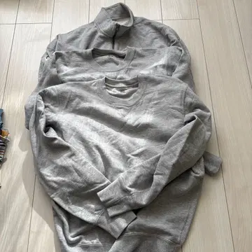 UNIQLO 맨투맨 하프 지퍼 3개 세트