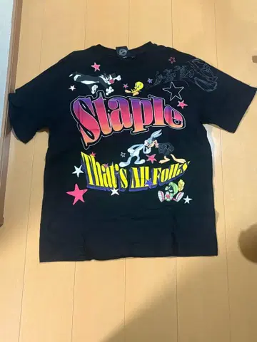 STAPLE / BLACK 루니툰 T셔츠 반팔 블랙