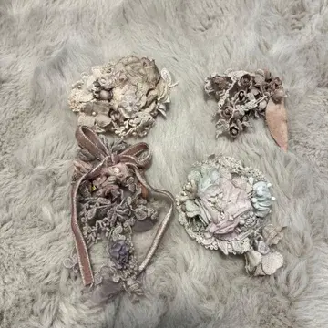 M.soeur 엠수르 코사지 4점 세트